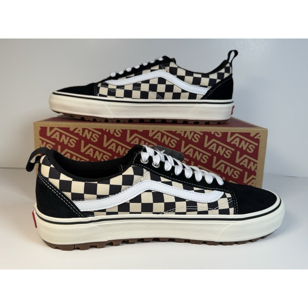Vans Old Skool Mte-1 Men's Size 11 Black/White/Checkerboard VN0A5I12A04 - Picture 2 of 5